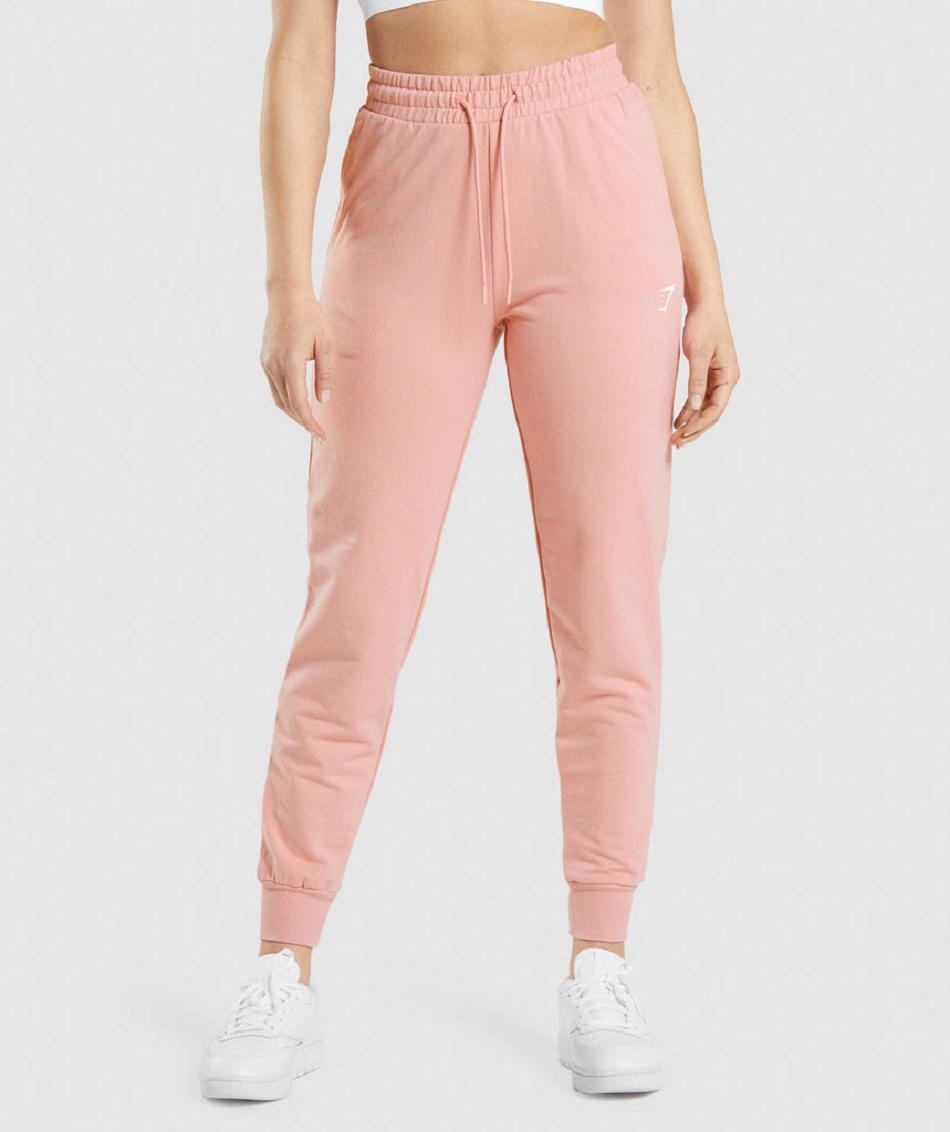 Pantalones Jogger Gymshark Entrenamiento Mujer Rosas | CO 2637NWY